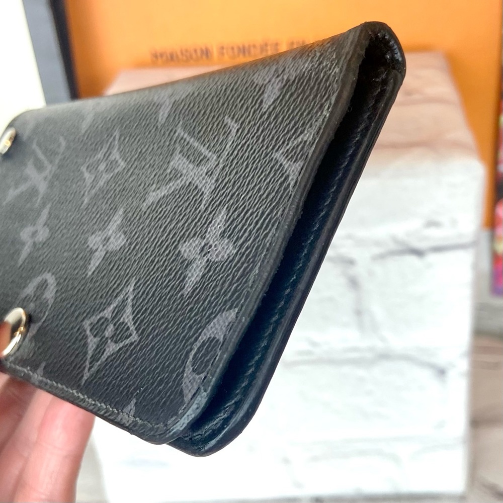 Louis Vuitton graphite monogram phone case converted to Key Cles card wallet - Picture 9 of 16